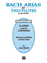 BACH ARIAS FOR TWO FLUTES VOL 1 cover